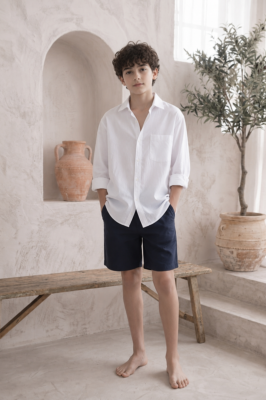 Chemise en lin pour enfant