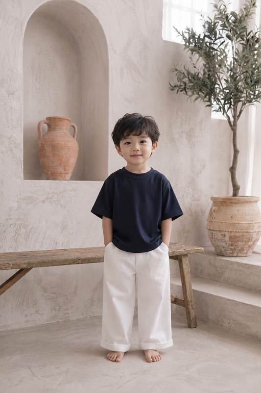 Pantalon en coton bio pour enfant