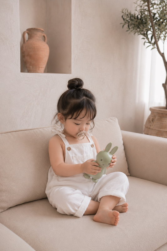 Salopette en coton bio pour bébé